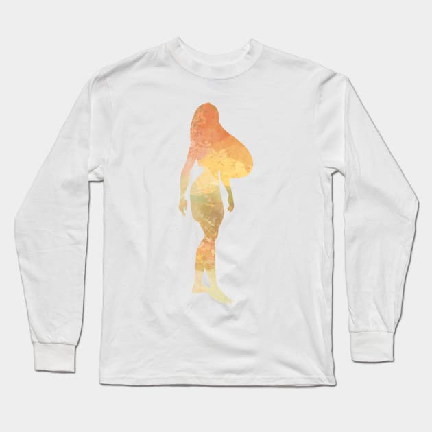 Character Inspired Silhouette Long Sleeve T-Shirt by kimhutton